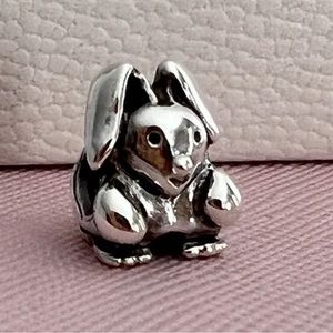 Pandora Bunny Easter Charm Retired Excellent